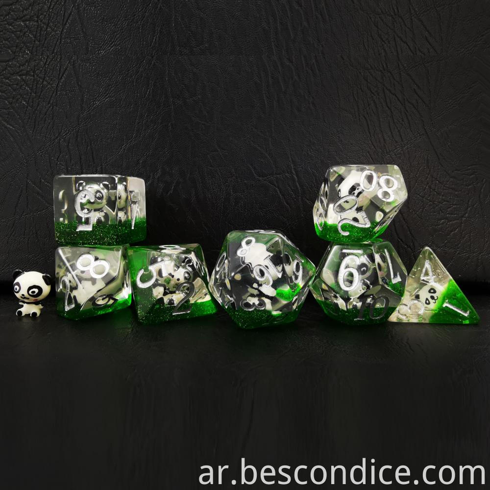 Oversized Panda Dnd Dice Set For Dungeons And Dragons 1